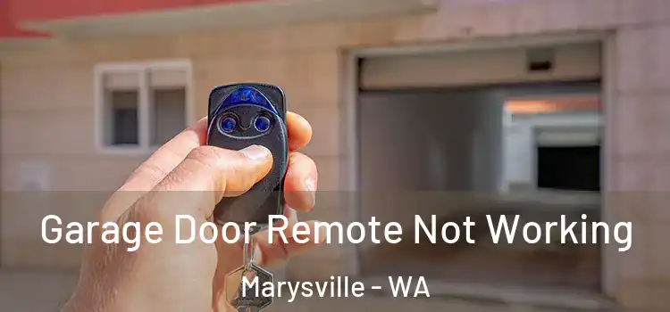  Garage Door Remote Not Working Marysville - WA